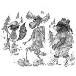 " THE HIKERS " <font face="Times New Roman"><i> 14950SA6 </i></font>