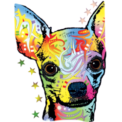 "NEON CHIHUAHUA" NEON ART by AWD. <font face="Times New Roman"><i> 18494NBT4 </i></font>