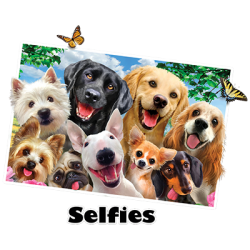 "DOG SELFIE" by AWD. <font face="Times New Roman"><i> 21025HD4 </i></font>