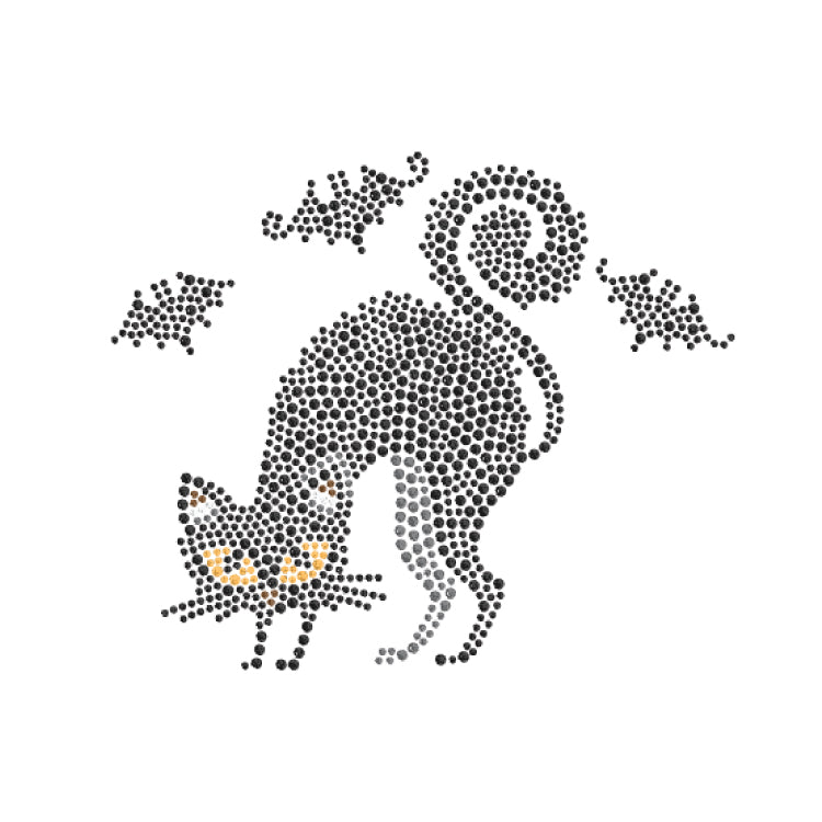 "Lucky Cat" RH - RHINESTONES by Lucky Gambler <font face="Times New Roman"><i> 635 </i></font>